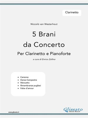 cover image of 5 Brani da Concerto (N.van Westerhout ) VolumeClarinetto